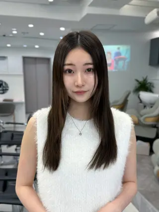 セミロング 映える顔まわり/前髪 特化 💗 ユキマのヘアスタイル