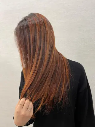 ロング カラー charme溝の口所属・チバ ヒロトのヘアスタイル