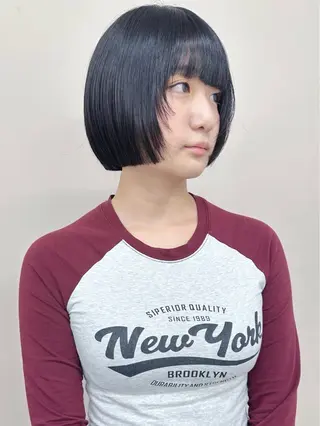 ショート 小顔ボブ/お悩み解決 /ボブパーマ/とういのヘアスタイル