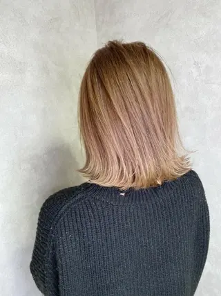 ミディアム カラー RIENS♡xrea 山本優舞のヘアスタイル