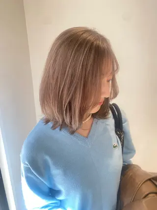 ミディアム knock所属・knock　國友 華乃のヘアスタイル