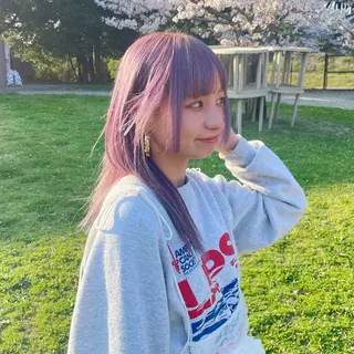 セミロング カラー 心斎橋美容室 Junのヘアスタイル