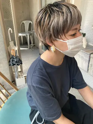 ショート カラー 🌈圧倒的デザイン力 内井省吾のヘアスタイル