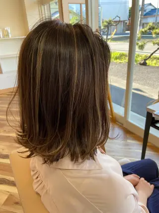 セミロング 岐阜茜部/髪質改善 平田ヒデカズのヘアスタイル