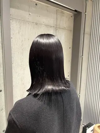 ミディアム カラー ヘアアレンジ 髪質改善・艶カラー・ ボブ・リクト💥のヘアスタイル