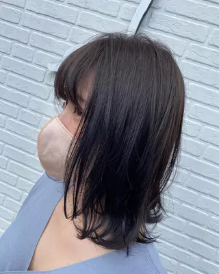 ミディアム 名古屋 北区  黒川 wacca 安井隆一のヘアスタイル