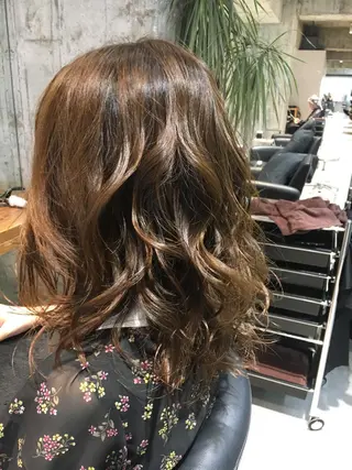 ミディアム カラー 髪質改善ULTOWA ✨松井　美幸のヘアスタイル