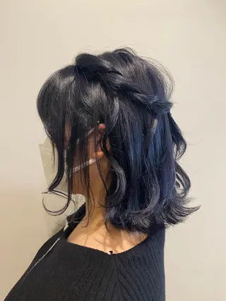 ミディアム カラー ヘアアレンジ 艶髪🌿美髪 大塚礼乃【西荻窪】のヘアスタイル