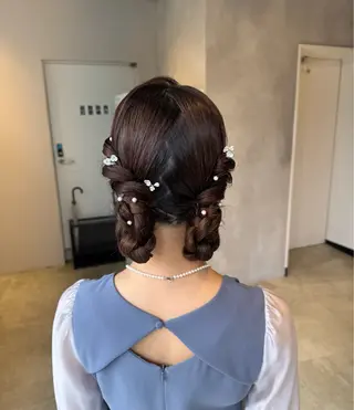 ヘアアレンジ 透明感カラー✨艶髪 制作🌱山根あゆみのヘアスタイル