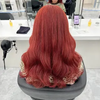 ロング カラー mina/暖色カラー 🥀韓国風カット🥀のヘアスタイル