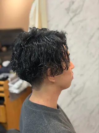 パーマ メンズ メンズ特化/パーマ/ フェードWATARUのヘアスタイル