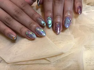 ネイル パラあり！フィルイン 推しネイル大歓迎！のネイルデザイン