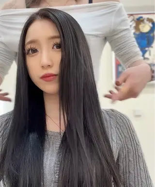 ロング ワンホン×髪質改善 つのーか🩶‪🫧のヘアスタイル