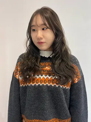 ミディアム カラー あ あのヘアスタイル