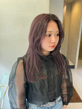 ロング カラー なな/ICI/レイヤ ーパーマ/ボブのヘアスタイル