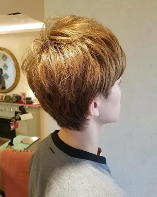 メンズ ショート EMANON名古屋所属・美谷添（ミヤゾエ） まどか大人ヘアサロンのヘアスタイル