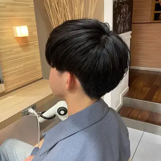 ショート メンズ ダウンパーマ特化💎 ボブ・レイヤーりなのヘアスタイル