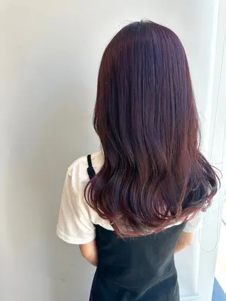 ロング カラー 松浦ゆずき 韓国/ 診断/ダウンパーマのヘアスタイル