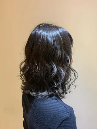 ミディアム カラー ヘアアレンジ 店長/ 加藤 流菜のヘアスタイル