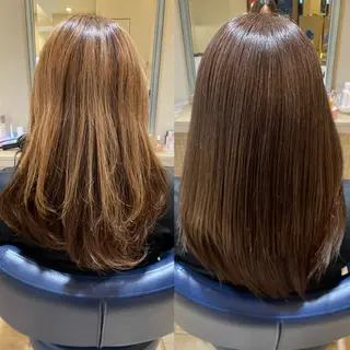 セミロング 藤本 早耶のヘアスタイル