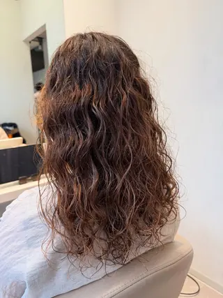 セミロング パーマ 🍇おぐら めぐみ🍇のヘアスタイル