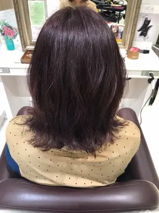 ミディアム カラー 🍊オオノ リホ🍑のヘアスタイル