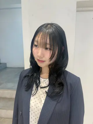 セミロング カラー ハイトーン/デザイン 🪐·˚⌖MIHOのヘアスタイル