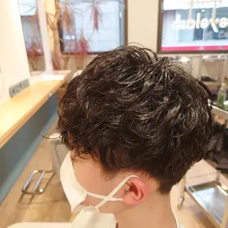 ショート メンズ パーマ CESLIONS祐天寺所属・田中将平【 サロンマネージャー】のヘアスタイル