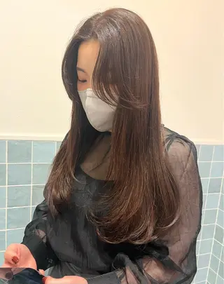 ロング 三輪 珠美のヘアスタイル