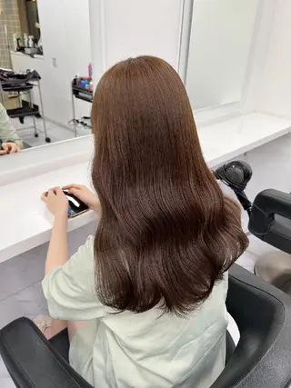 ヘアアレンジ セミロング カラー 🪞【公式】表参道 🪞knot🪞のヘアスタイル