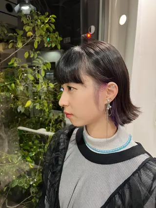 ショート カラー レイヤーカット/ 春日井/鵜飼元喜のヘアスタイル