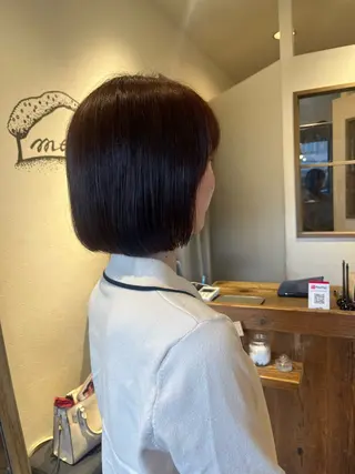 ショート カラー 上品な暖色/丸みボブ Chie🪷のヘアスタイル