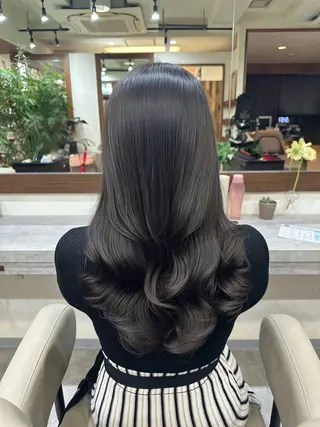 セミロング 韓国風パーマ/ 韓国ヘア/大森千寛のヘアスタイル
