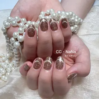 ネイル 韓国風ワンホンネイル パラジェル🩵roのネイルデザイン