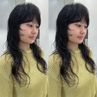 セミロング パーマ 🌀perm 🌀のヘアスタイル