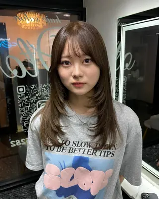 ロング 韓国風/髪質改善/ Kiyoraのヘアスタイル