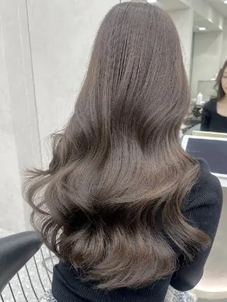 カラー ロング 髪質改善/韓国ヘア /透明感カラー🧸のヘアスタイル