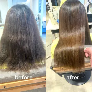 ロング パーマ AngeBay.NaHa所属・饒平名 知也のヘアスタイル