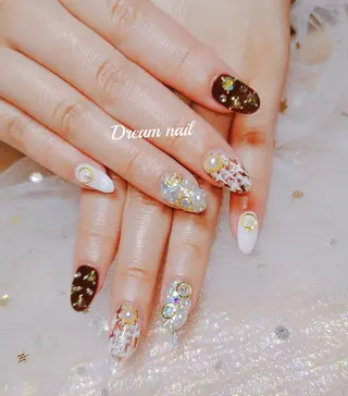 ネイル フィルイン、長さ出し 深爪矯正のネイルデザイン