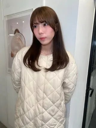 セミロング カラー riria/ボブ /ブラウンカラー🎀のヘアスタイル