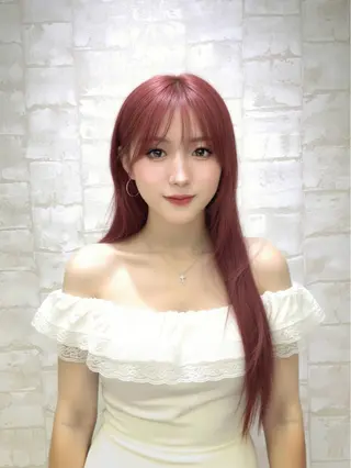 ロング カラー 髪質改善韓国レイヤー /カラー/miyuのヘアスタイル