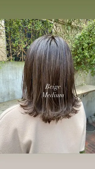 ミディアム カラー 小顔ショート✁ ⁂Yukari⁂のヘアスタイル