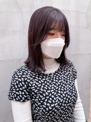 ミディアム カラー ヘアアレンジ yuka .のヘアスタイル