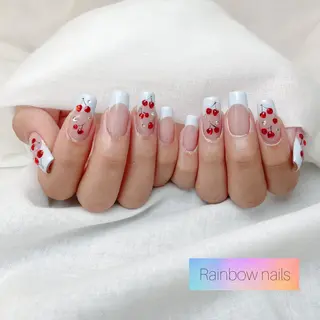 ネイル Rainbow nailsくろちゃんのネイルデザイン
