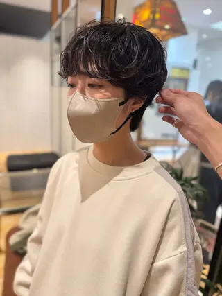 ショート LUAU HAKU所属・REN大阪梅田美容室 ショートパーマ特化のヘアスタイル