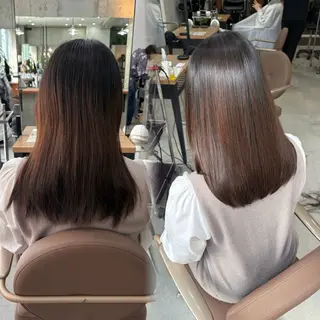 ミディアム 髪質改善／縮毛矯正 関根青葉のヘアスタイル