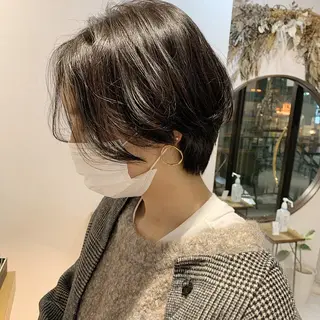 ショート カラー ヘアアレンジ GO TODAY シェアサロン 表参道Flos店所属・nishi fuyumiのヘアスタイル