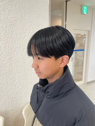 メンズ 透明感ワンカラー🎀 レイヤー/AOのヘアスタイル