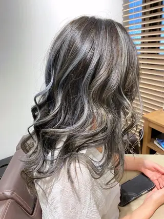 ロング カラー GO TODAY SHAiRE SALON 横須賀所属・ハイライト⭐️上野 高広のヘアスタイル