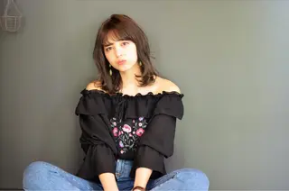 ミディアム カラー GiseL天神カラー 髪質改善/ブリーチのヘアスタイル